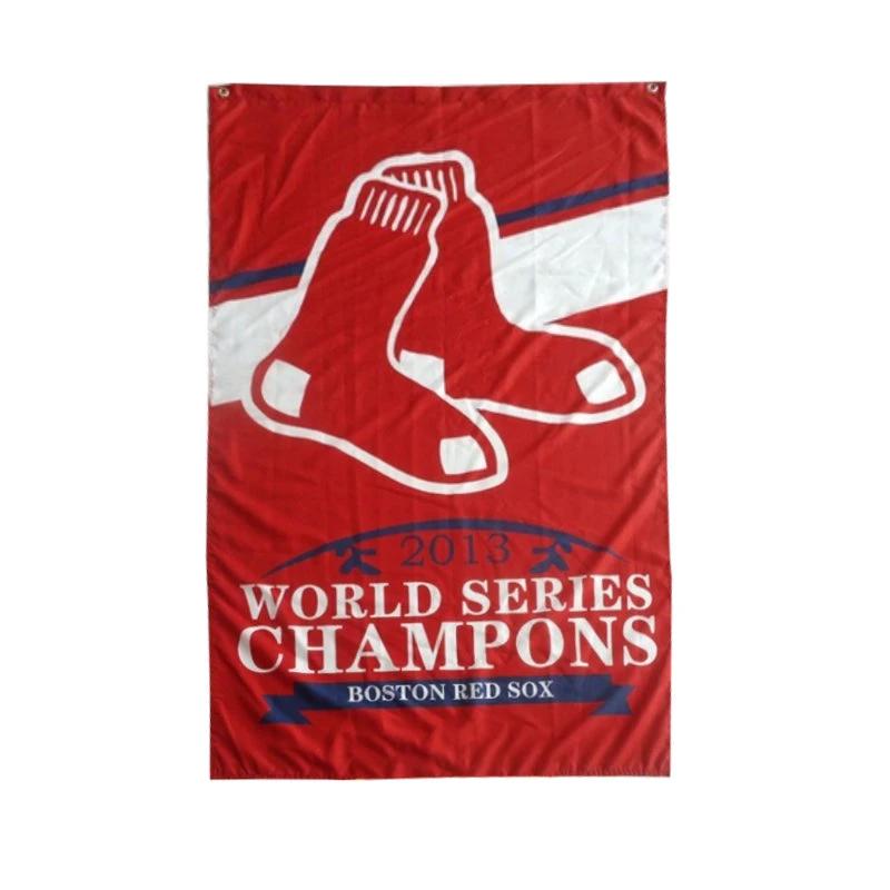Boston Red Sox Flag-3x5FT Banner-100% polyester by flagsshop
