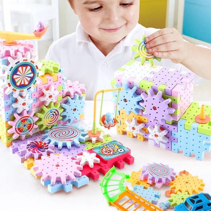Paradise of various electric building blocks for children by Bowlift