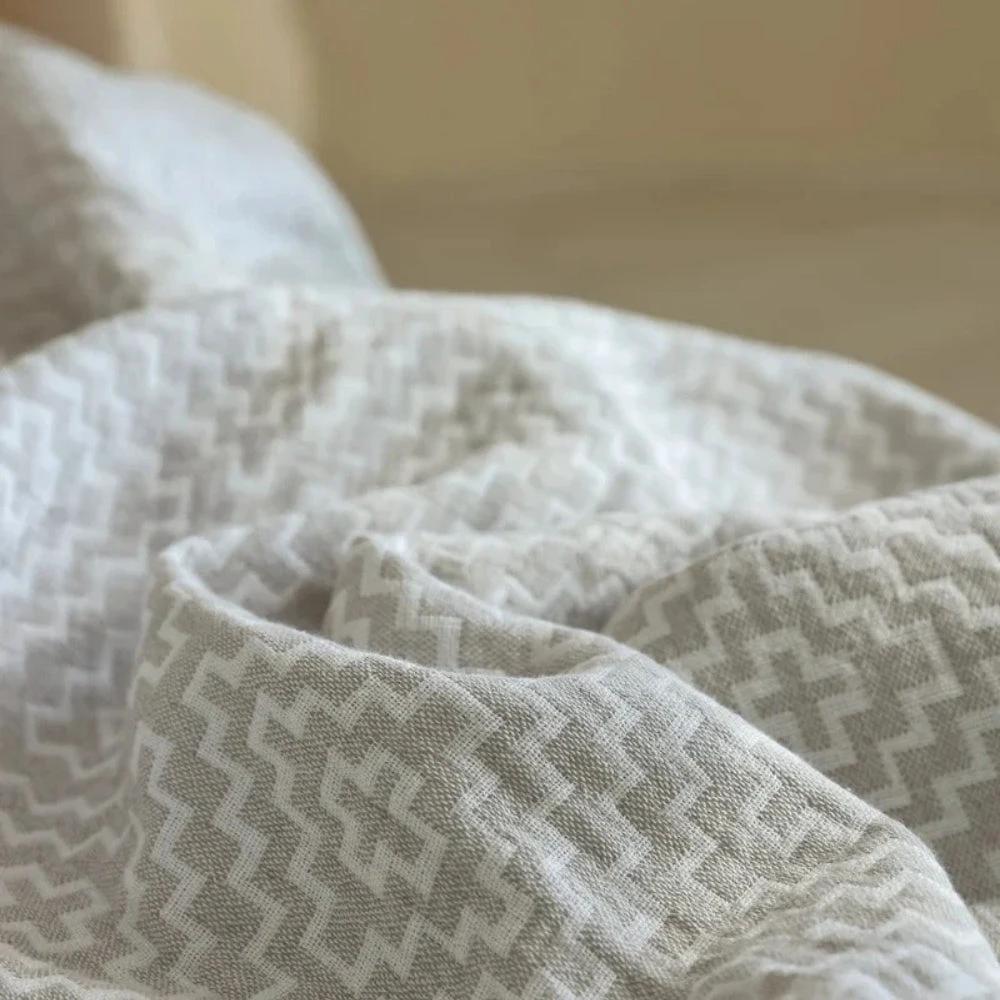 Cozy Maze Pure Cotton Blanket by Casa & Beyond