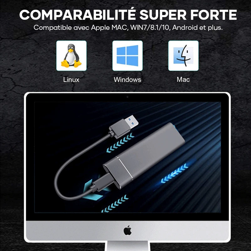 External Ultra Fast SSD Hard Drive by Bowlift