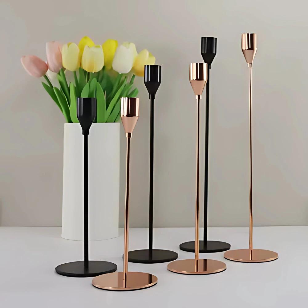 Tall & Chic Trio Candle Holder Set by Casa & Beyond