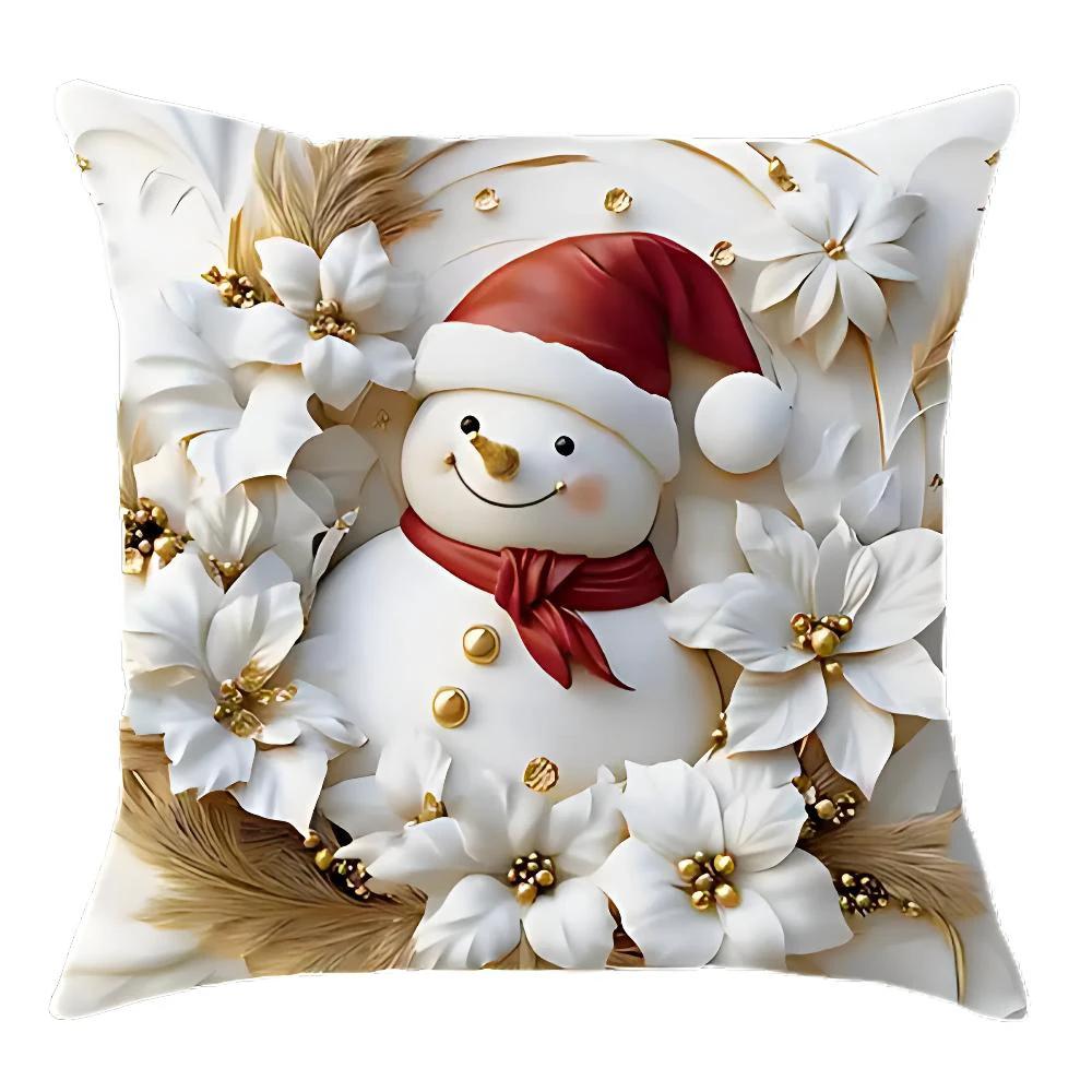 Christmas Charm Velvet Cushion Covers | Set of 4 by Casa & Beyond