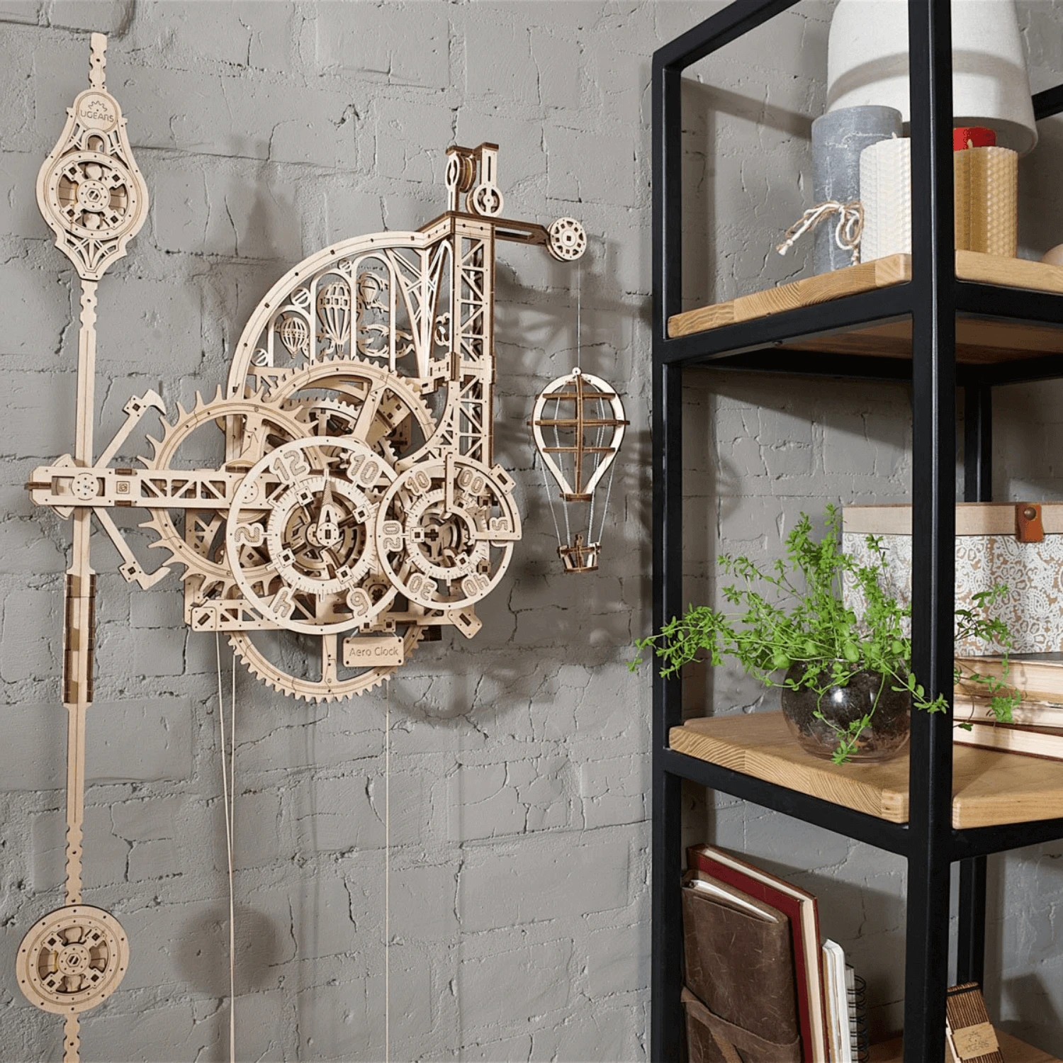 Aero Wall Clock with Pendulum Bowlift by Bowlift