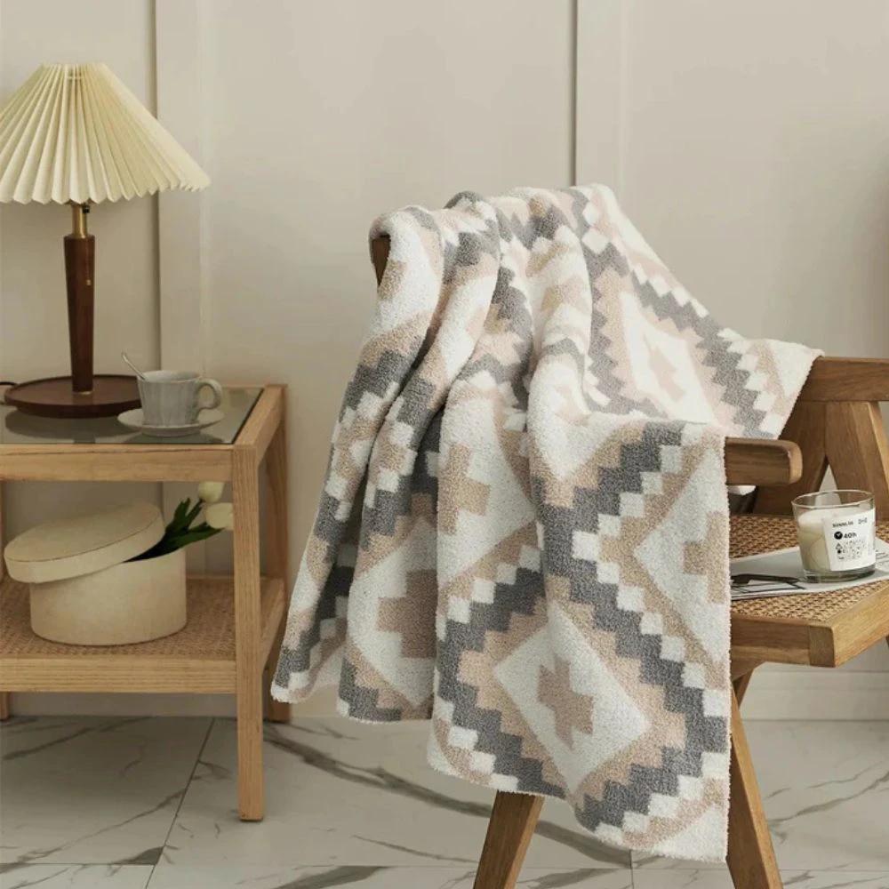 Sierra Peaks Knit Blanket by Casa & Beyond