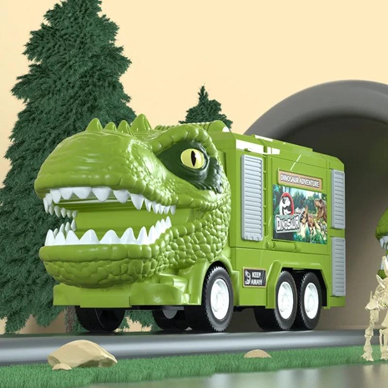 New Engineer Truck Railway Toy Set with Transforming Dinosaurs by Bowlift
