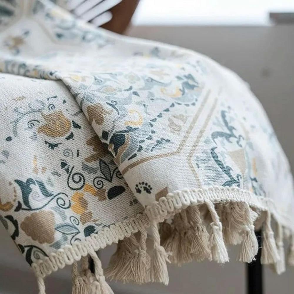 Botanical Bliss Tassel Curtain by Casa & Beyond