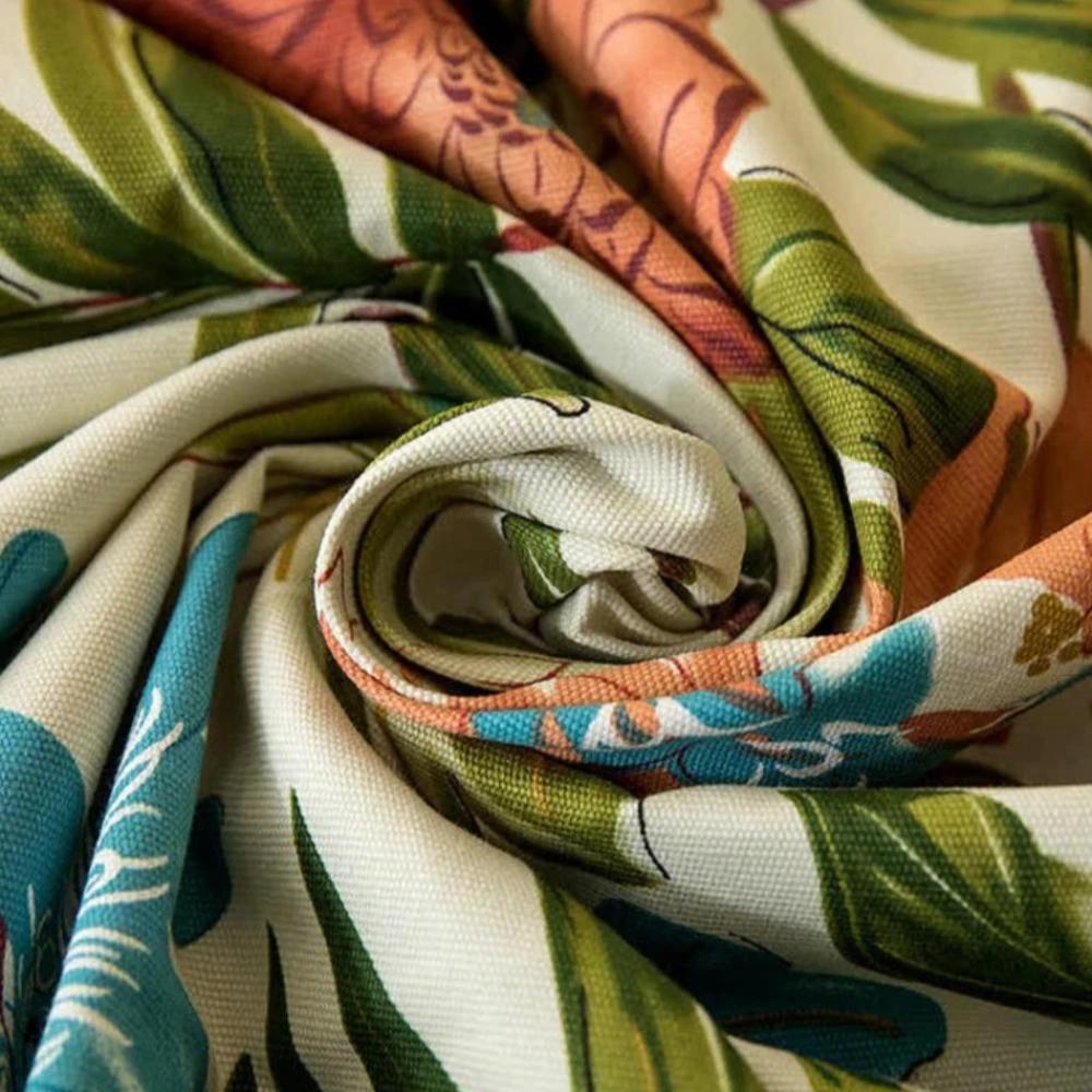 Monstera Leaves Cotton Tablecloth by Casa & Beyond
