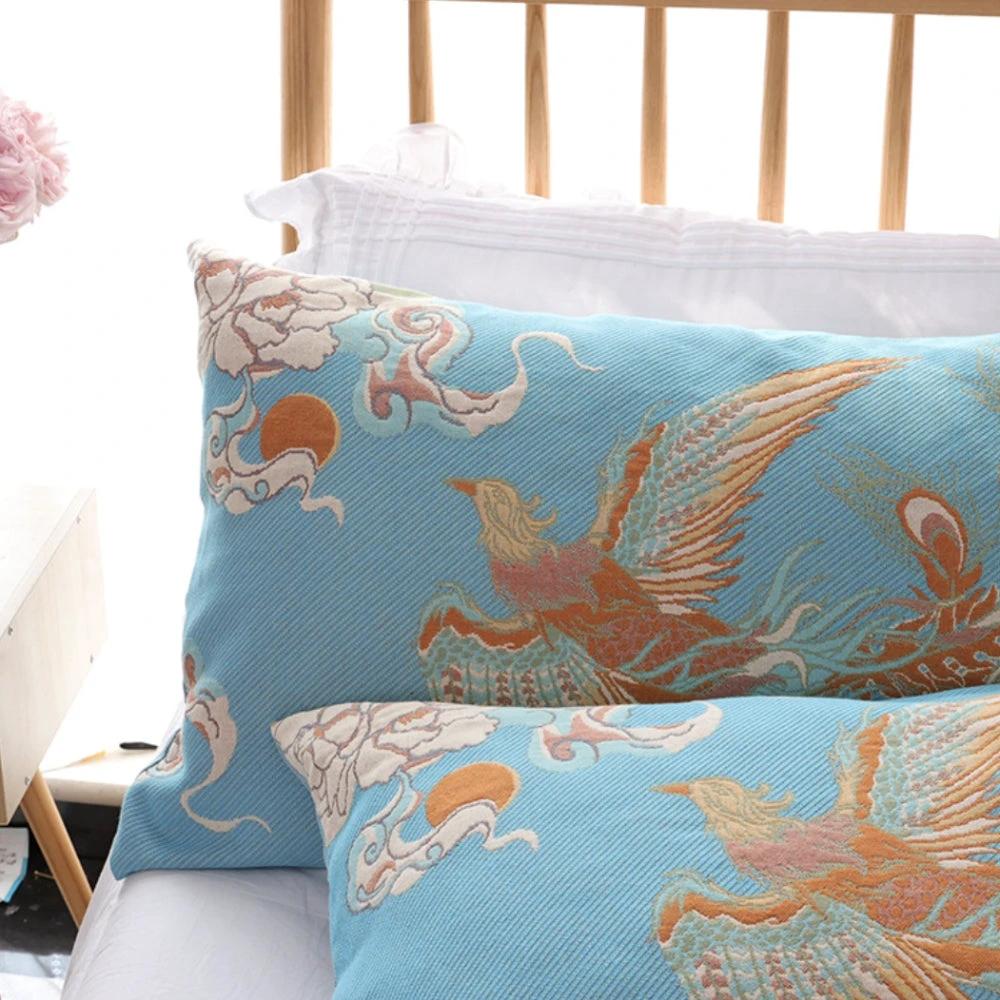 Ornate Heritage Cotton Pillowcase Set by Casa & Beyond
