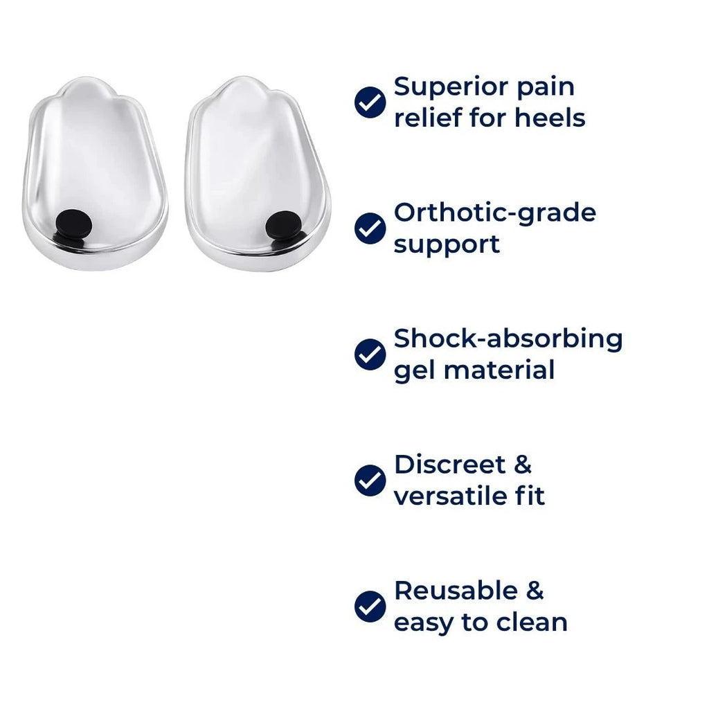 HeelGuard | Silicone Gel Heel Pads – Heel Pain Relief – Shock-Absorbing Cushion – Orthotic Support for Daily Comfort Bowlift by Bowlift