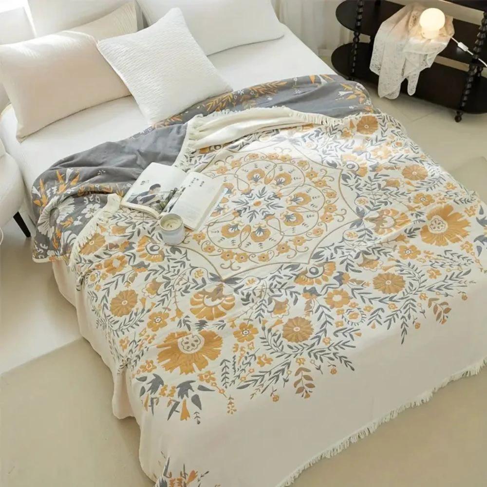 Versailles-Inspired Reversible Floral Blanket by Casa & Beyond