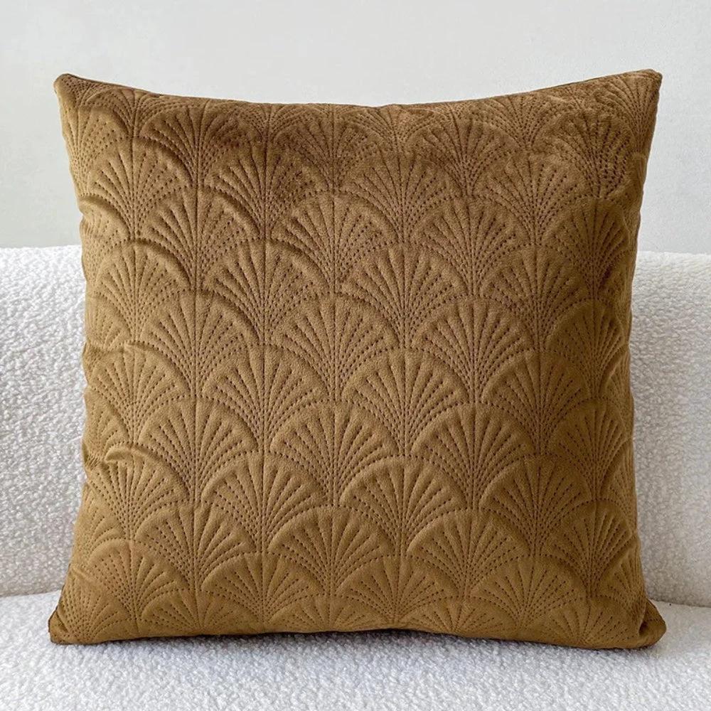 Coastal Velvet Shell Cushion Cover by Casa & Beyond
