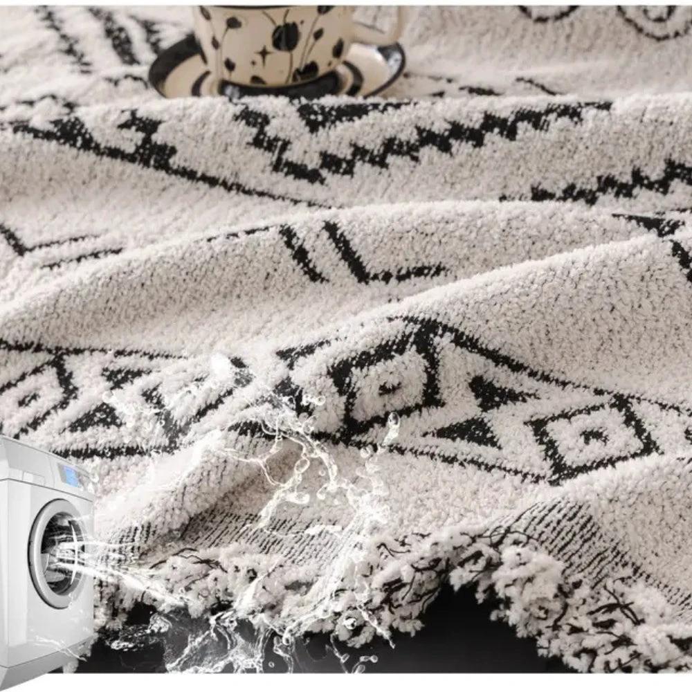 Geometric Boho Sofa Cover Throw by Casa & Beyond