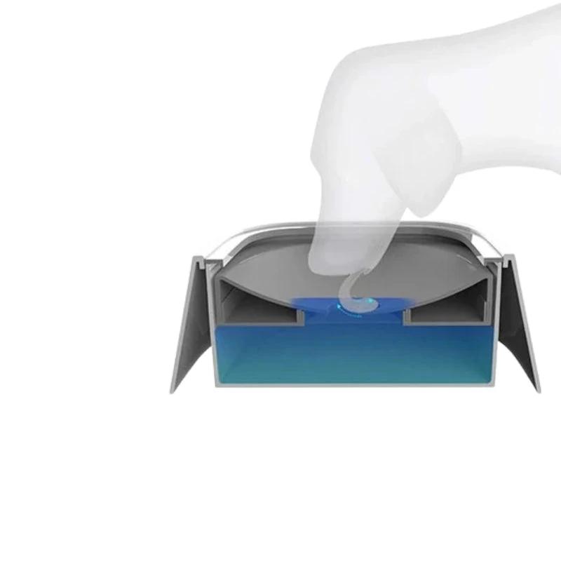 Drip-proof liquid water bowl for dogs and cats Bowlift by Bowlift
