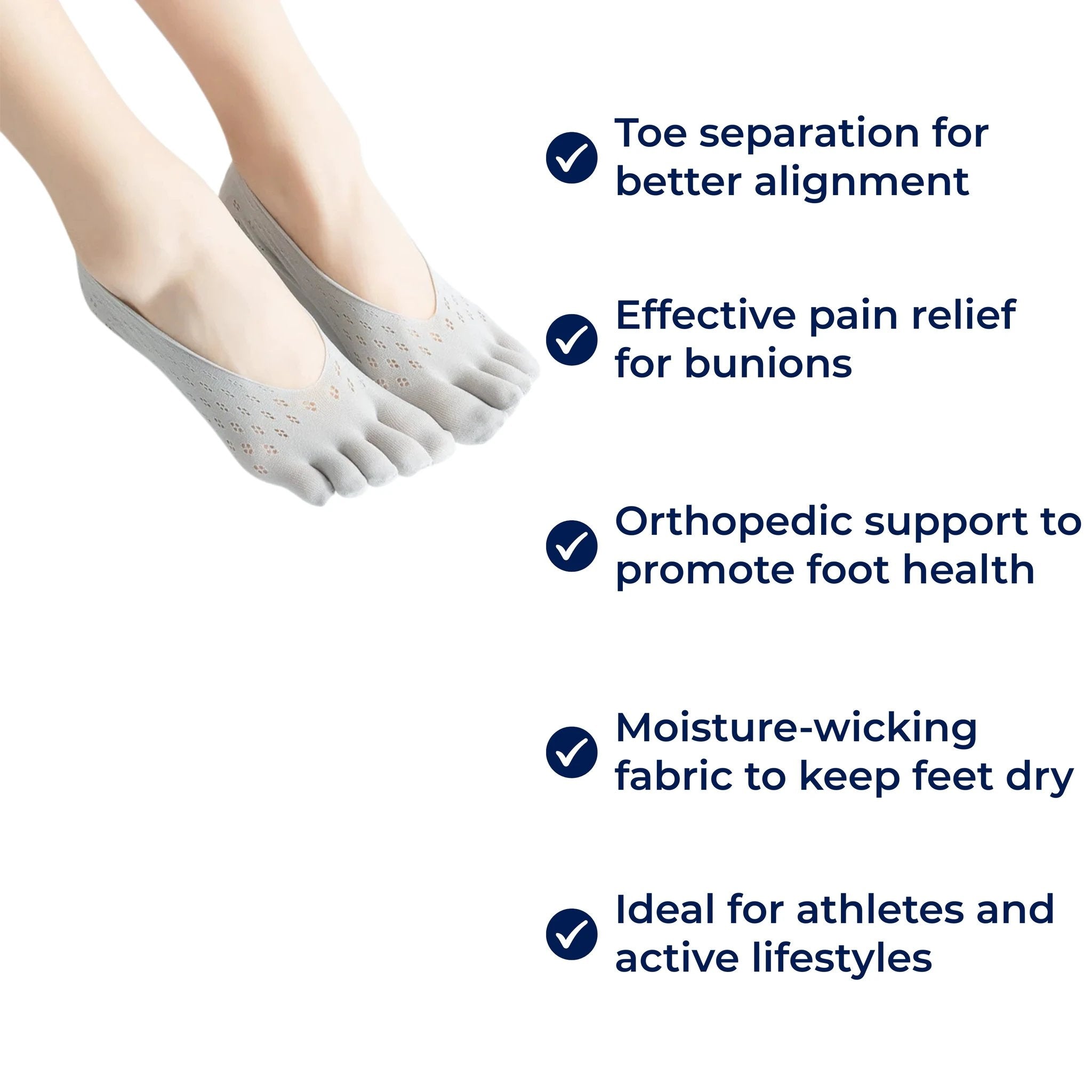 ToeAlign | Orthopedic Toe Socks – Toe Separation, Moisture-Wicking & Relief for Bunions, Hammertoes & Athlete’s Foot Bowlift by Bowlift
