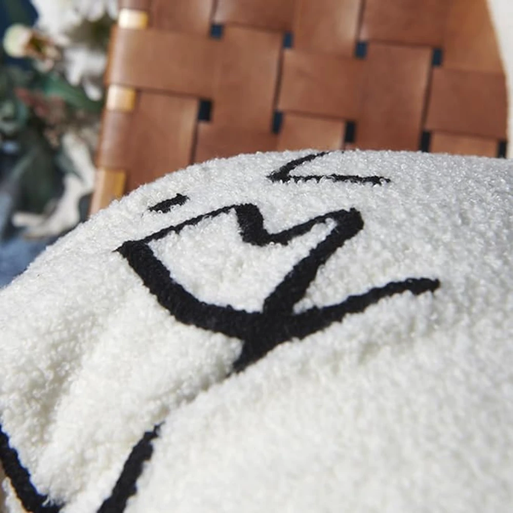 Abstract Face Artistic Cushion Cover by Casa & Beyond