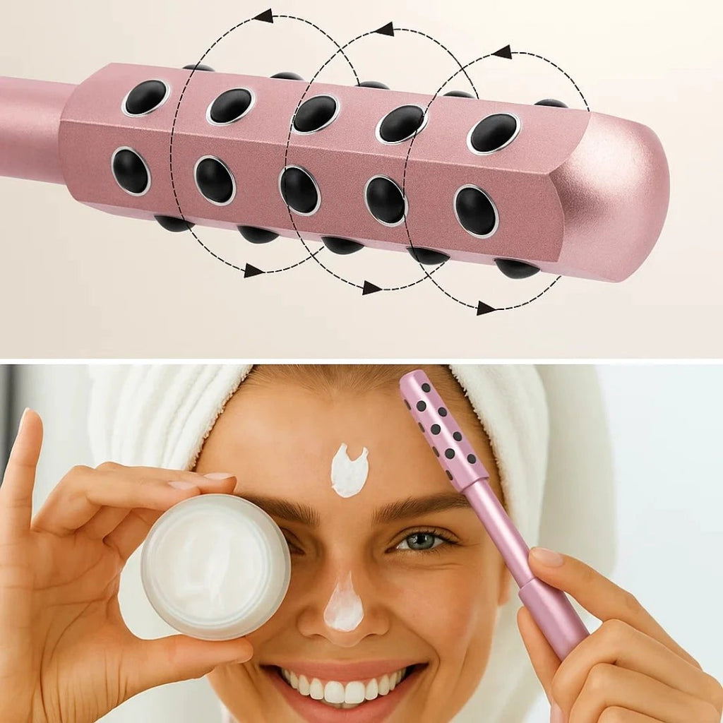 Depuff & Lift Skin – Smooth Metal Cooling Design – Boost Circulation & Glow for Cheeks Neck Face Bowlift by Bowlift