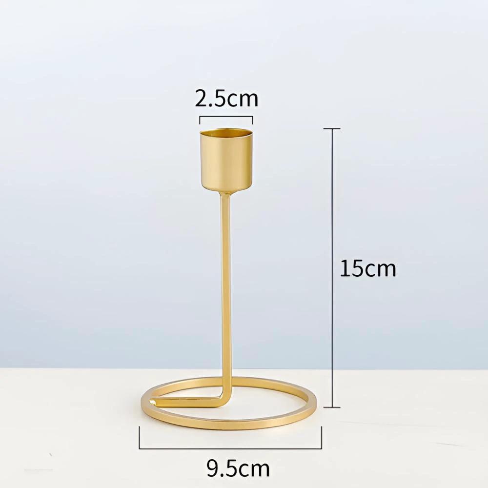 Golden Romantic Candle Holders by Casa & Beyond