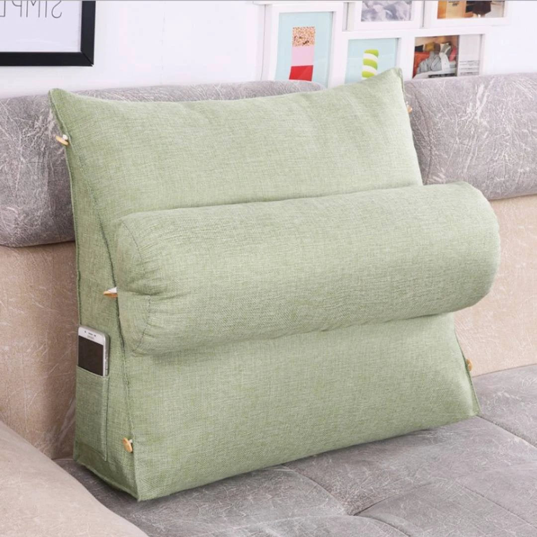 LoungeEase | Backrest Pillow for Reading and TV - Lumbar Support Adjustable Bed Pillow - Comfort Posture - Versatile Use Pillow Bowlift by Bowlift