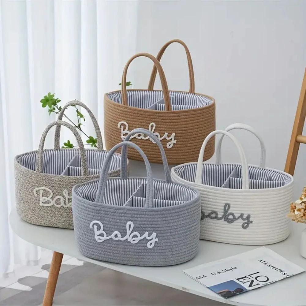 Cotton Rope Baby Caddy Organizer by Casa & Beyond