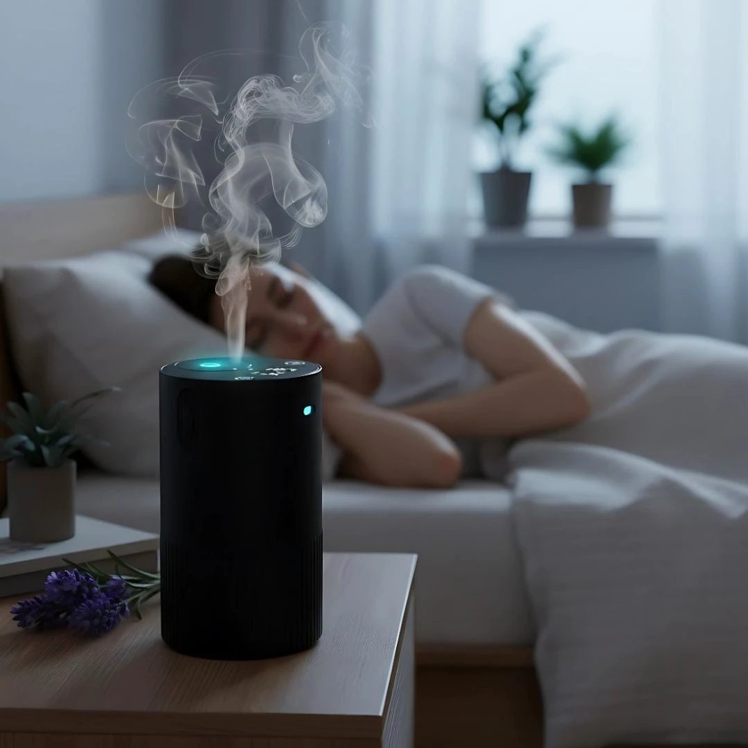 Rechargeable Quiet Mist – 10 ml Silent Timer – Relaxing Aromatherapy for Sleep Stress Relief Office Travel Bowlift by Bowlift