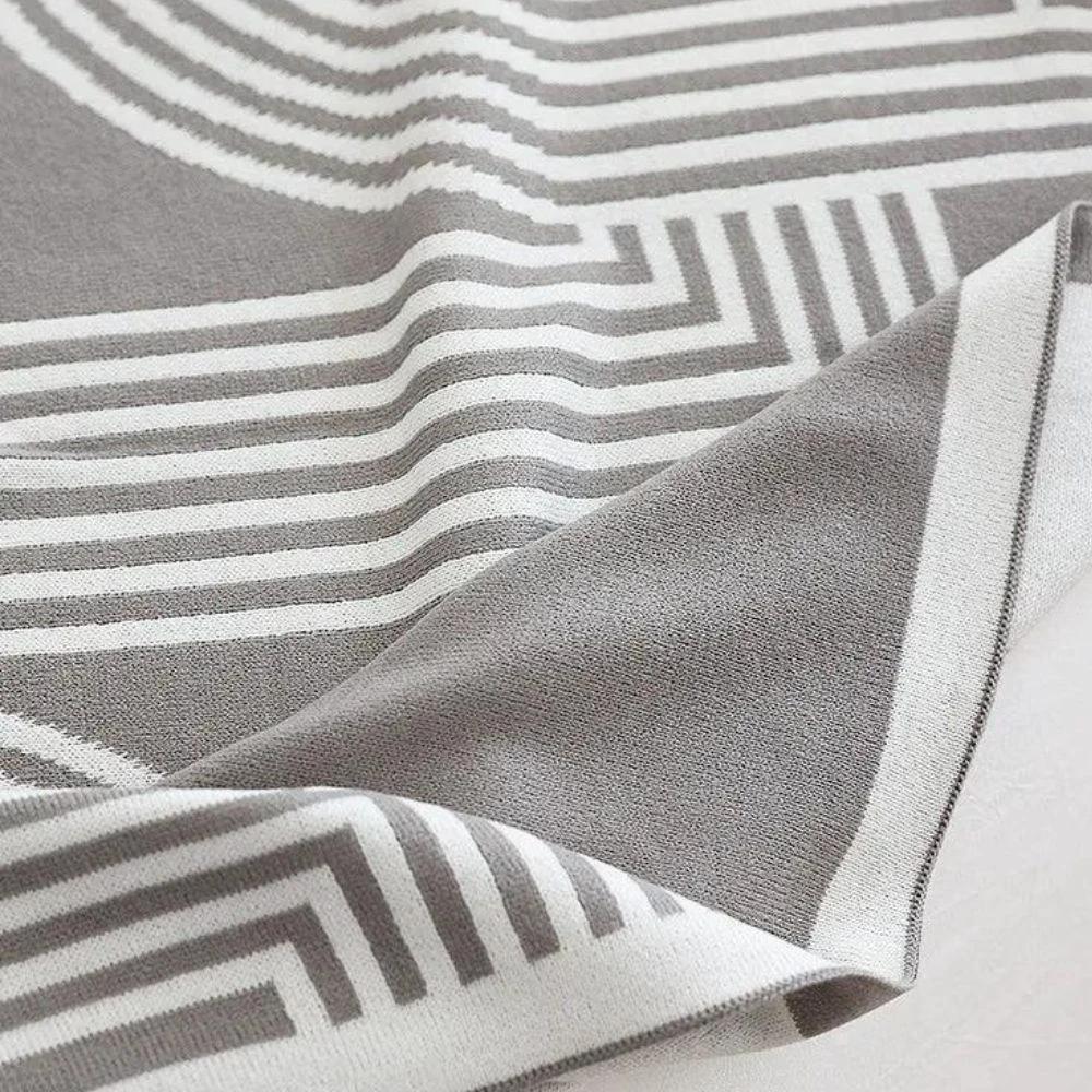 Snuggle Maze Knit Blanket by Casa & Beyond