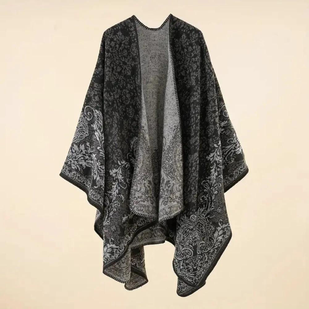 Baroque Pattern Warm Blanket Shawl by Casa & Beyond