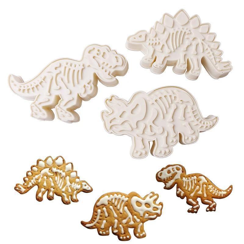 Dinosaur Cookie Cutters (Set of 3) by Bowlift