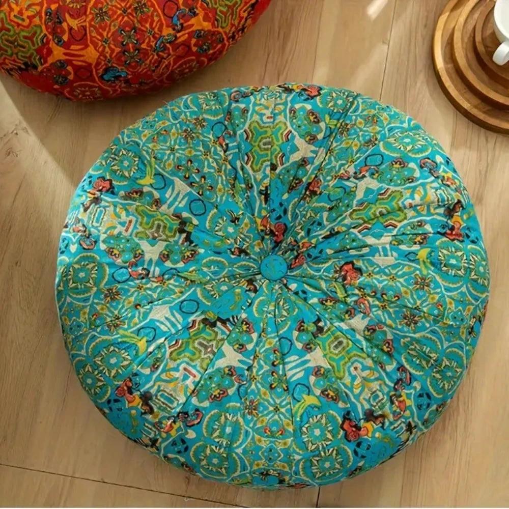 Moroccan-Inspired Plush Meditation Cushion by Casa & Beyond