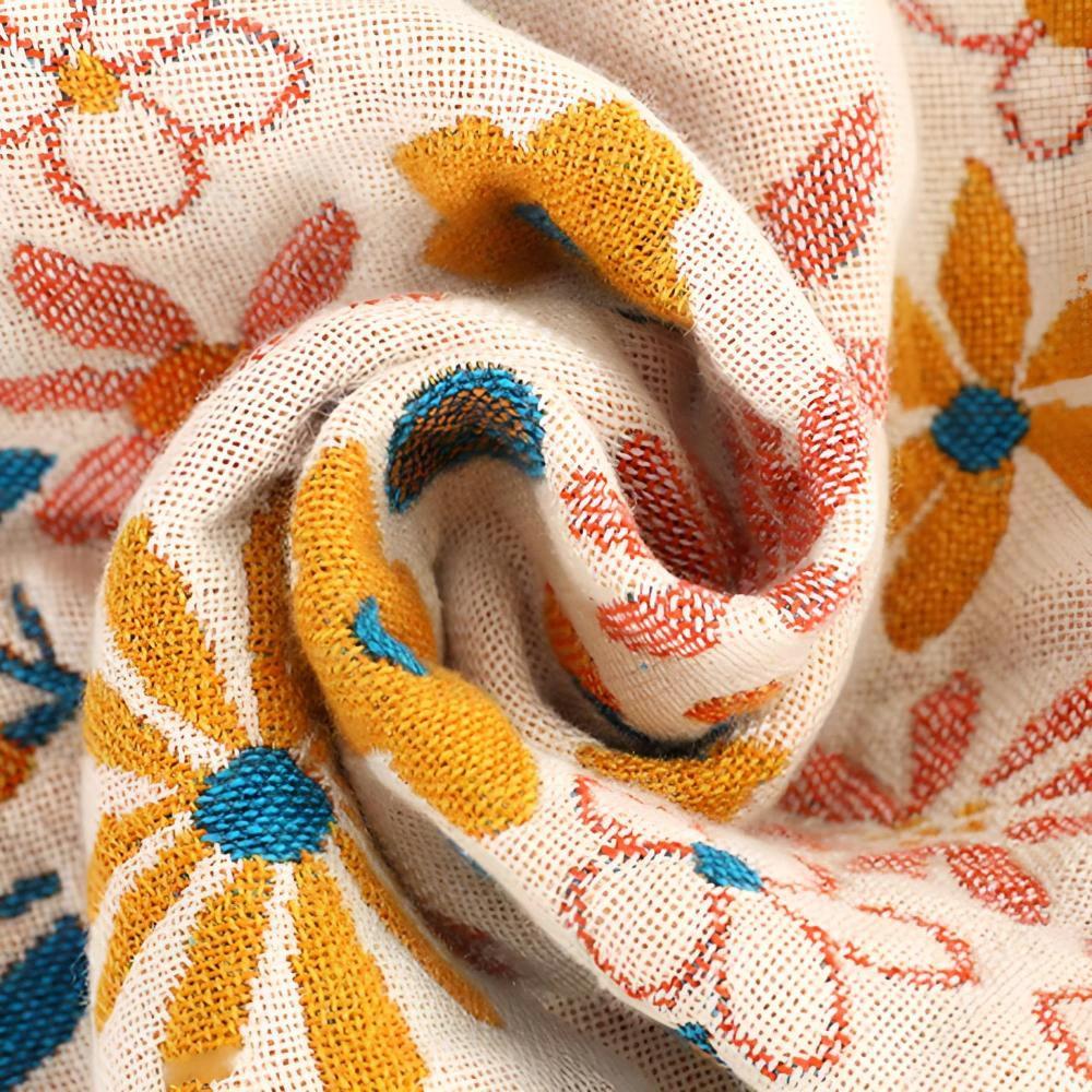 Daisy Dreamer Reversible Tassel Blanket by Casa & Beyond