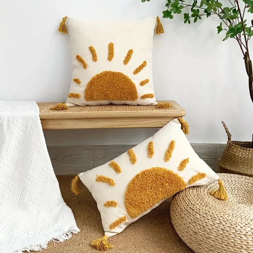 Sunrise Bliss Boho Cushion Cover by Casa & Beyond