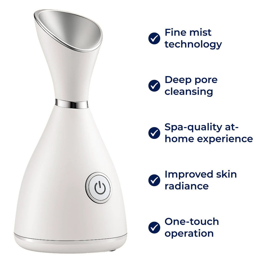 GlowMist | Facial Steamer – Deep Pore Cleanse – Fine Mist Technology – At-Home Skincare Bowlift by Bowlift