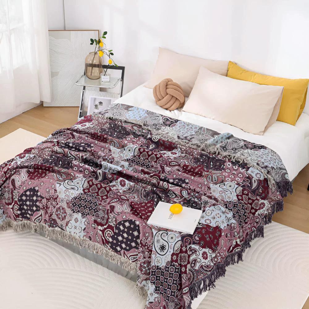 Bohemian Paisley Bliss Blanket by Casa & Beyond