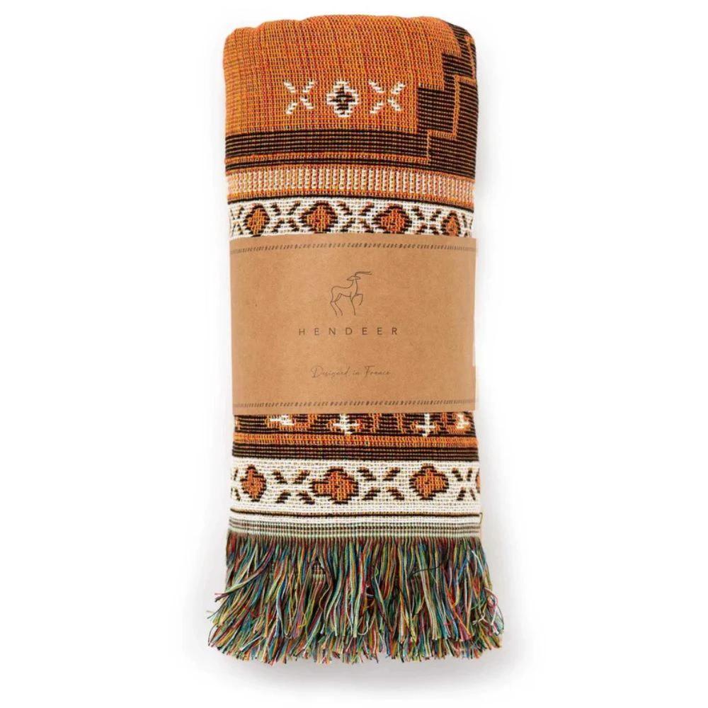 Boho Chic Patterned Throw Blanket by Casa & Beyond