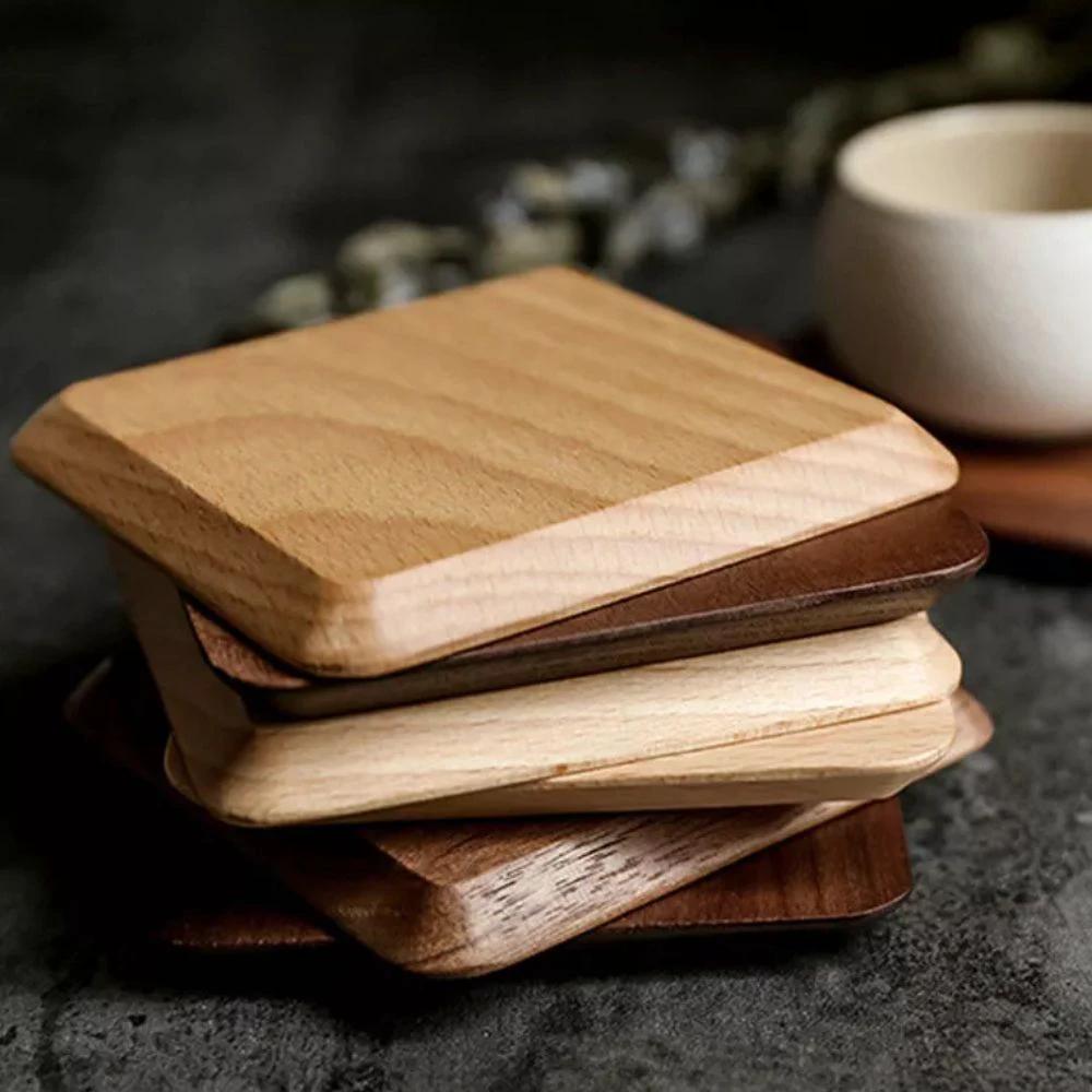 Sleek Stack Wooden Coaster Set | 6pcs by Casa & Beyond