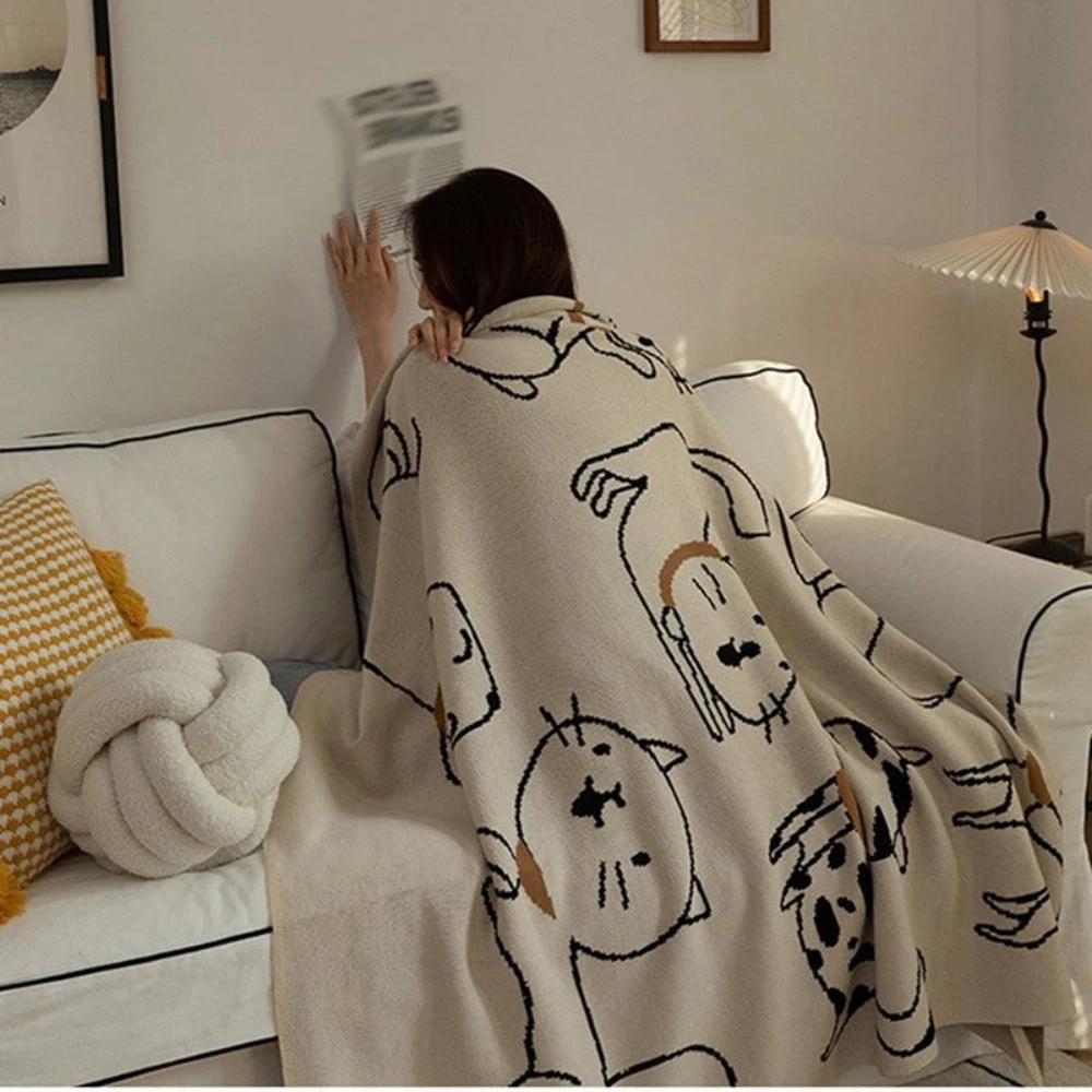 Purrsoft Cotton Nap Blanket by Casa & Beyond