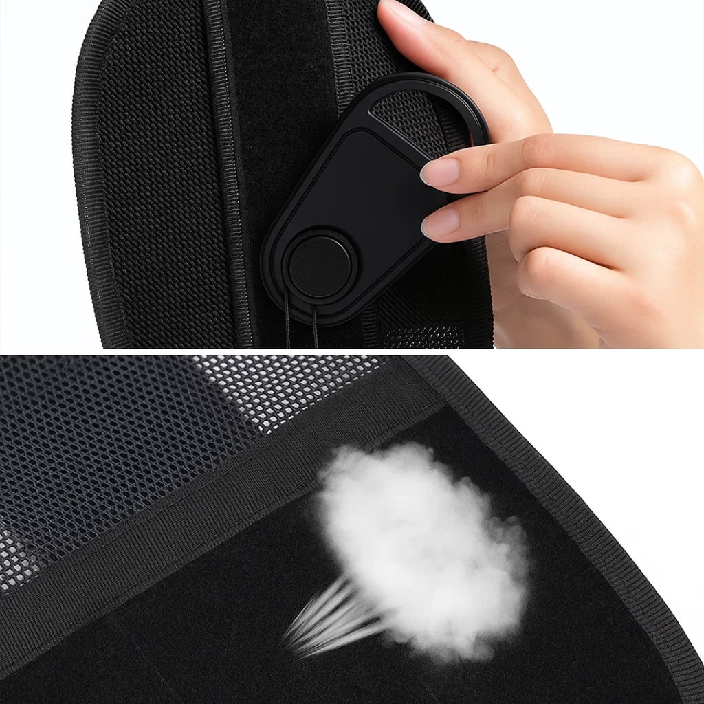 Lower Back Pain Relief – Breathable Mesh & Adjustable Fit – Improves Posture for Office & Everyday Comfort Bowlift by Bowlift