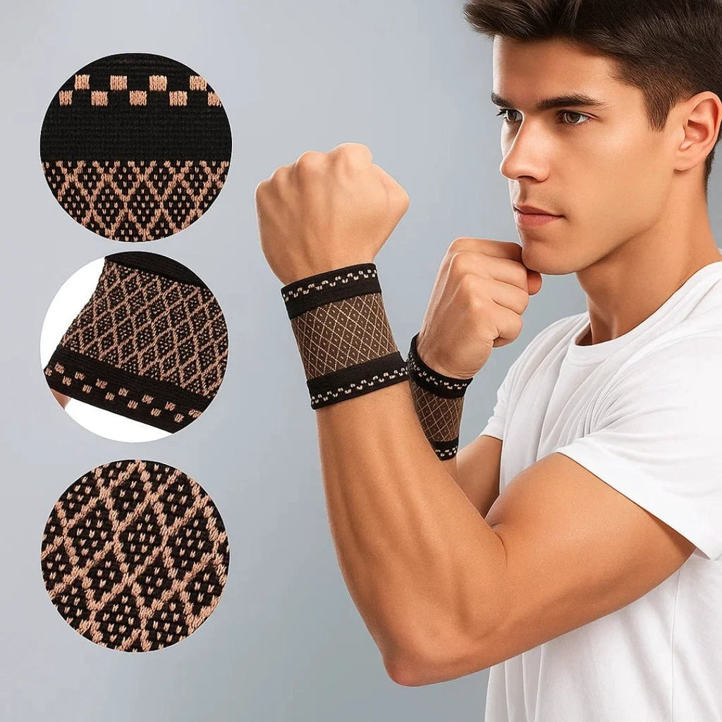 Copper‑Infused Compression for Wrist Pain Relief – Breathable Low‑Profile Sleeve for Everyday & Sports Bowlift by Bowlift
