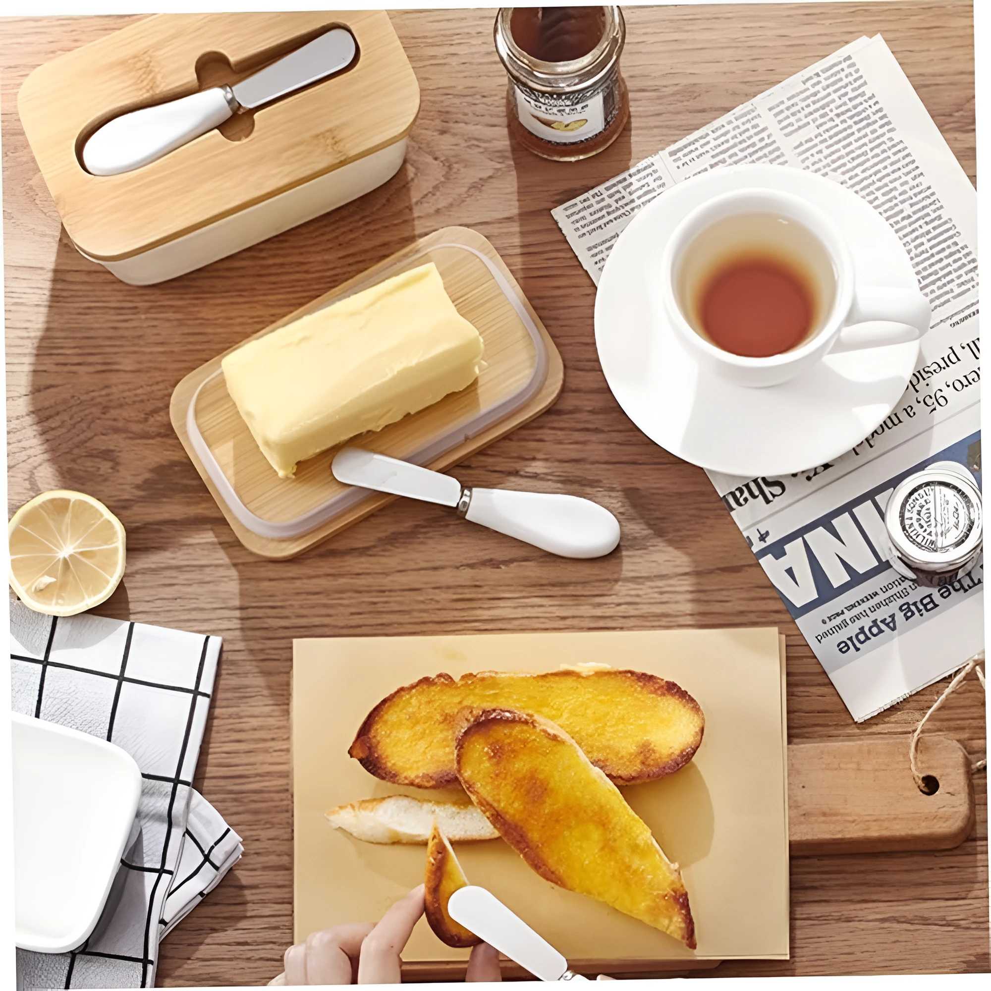 Sleek Butter Cutter Container by Casa & Beyond