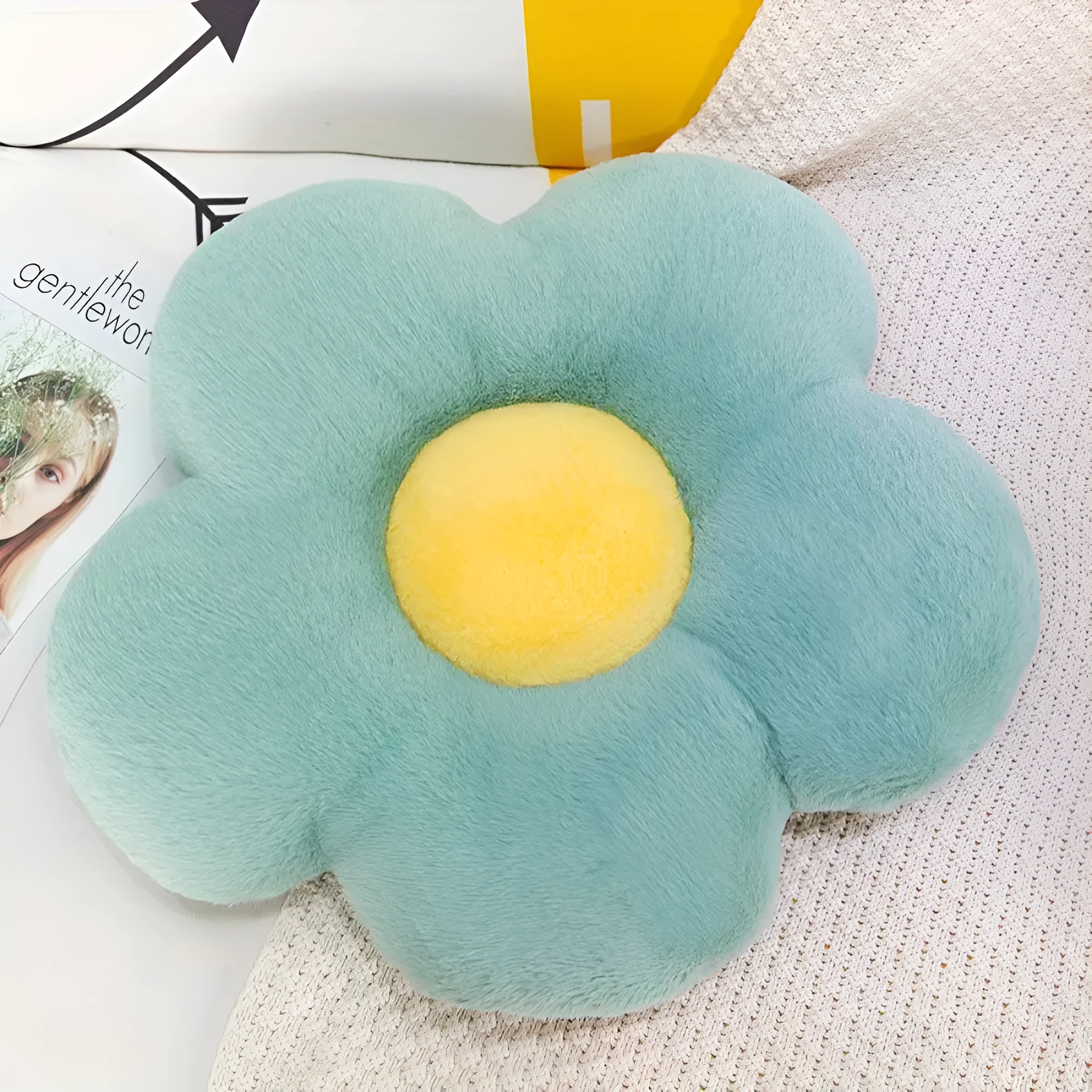 Plush Flower Seating Cushion by Casa & Beyond