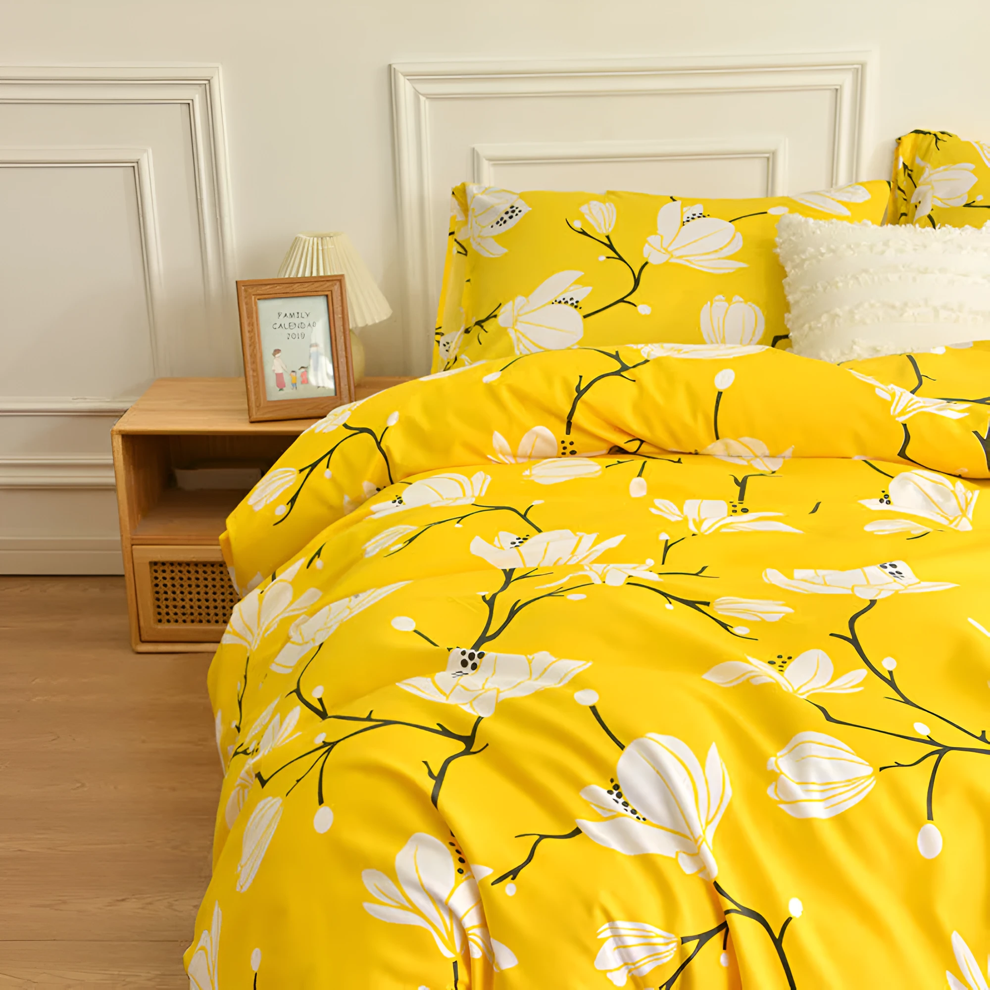 Yellow Blossom | 3pcs Duvet Cover Sets by Casa & Beyond