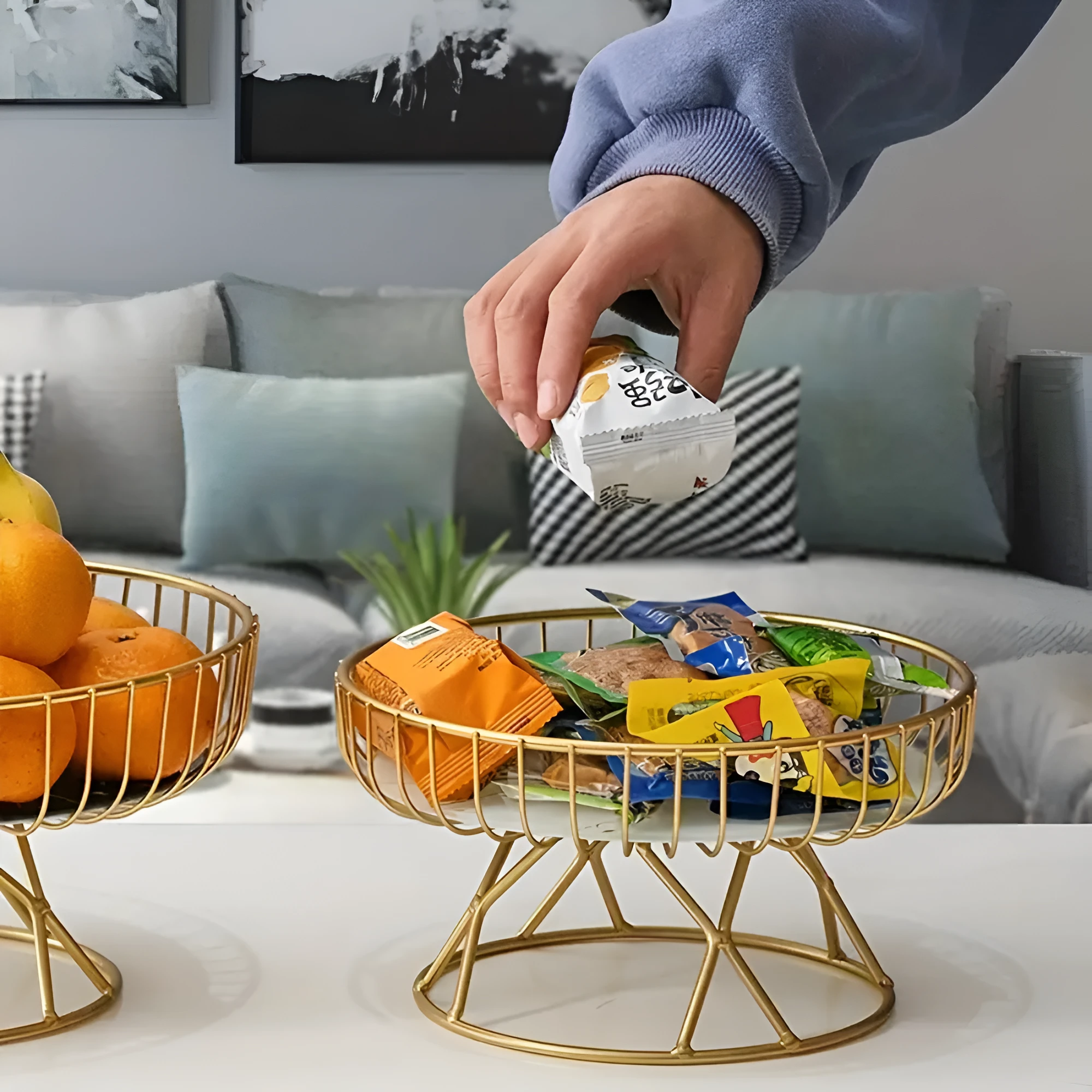 Luxury Ceramic Marble Serving Tray by Casa & Beyond