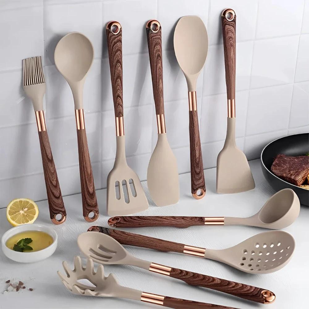 Luxe Silicone Cooking Utensils | 10 Pcs Set by BowLift