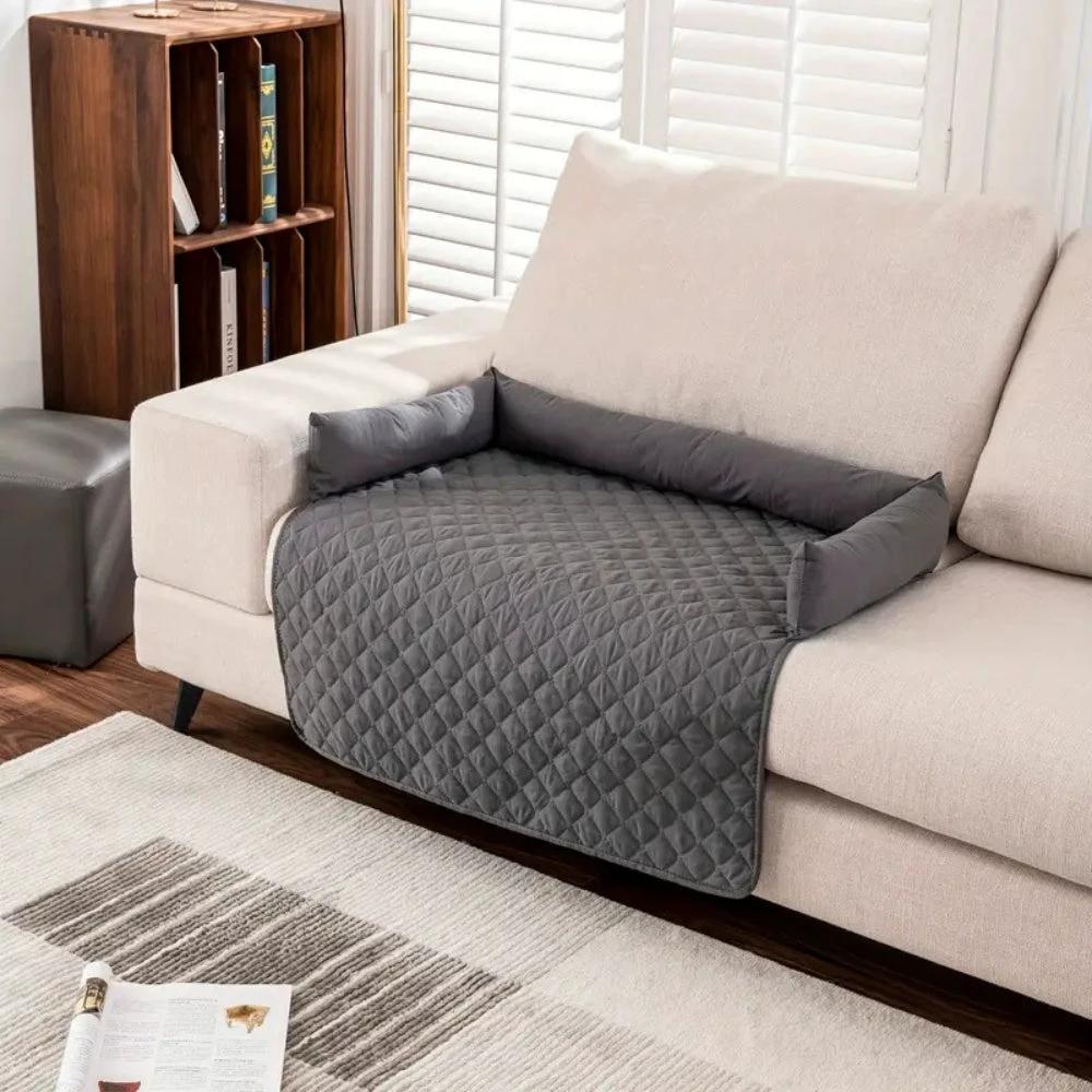 Bolstered Quilted Pet Sofa Protector by Casa & Beyond