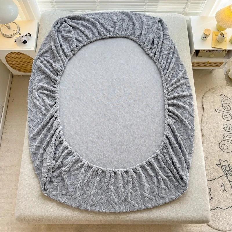 Thick Plush Fitted Mattress Cover Sheet - Soft & Easy to Make Bowlift by Bowlift
