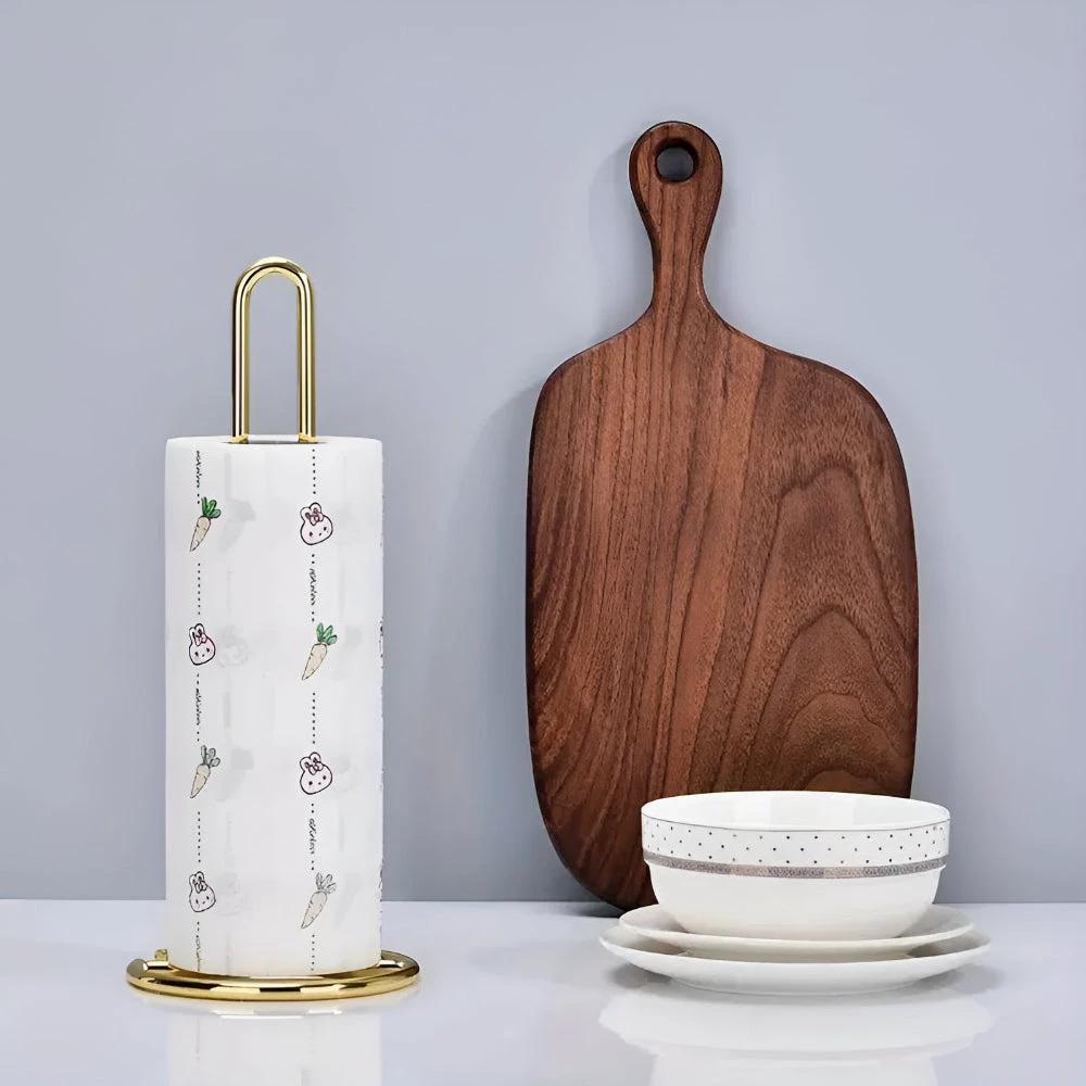 Sleek Iron Tissue Roll Holder by Casa & Beyond