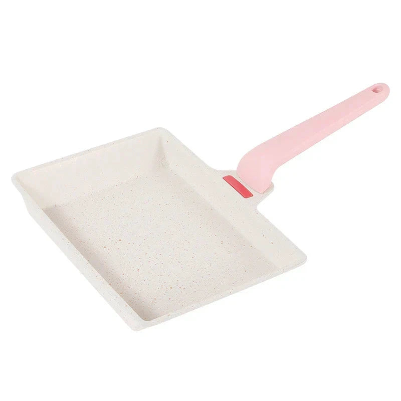 8" Aluminum Square Non Stick Frying Pan Mini Pancake Kitchen Cookware by Bowlift