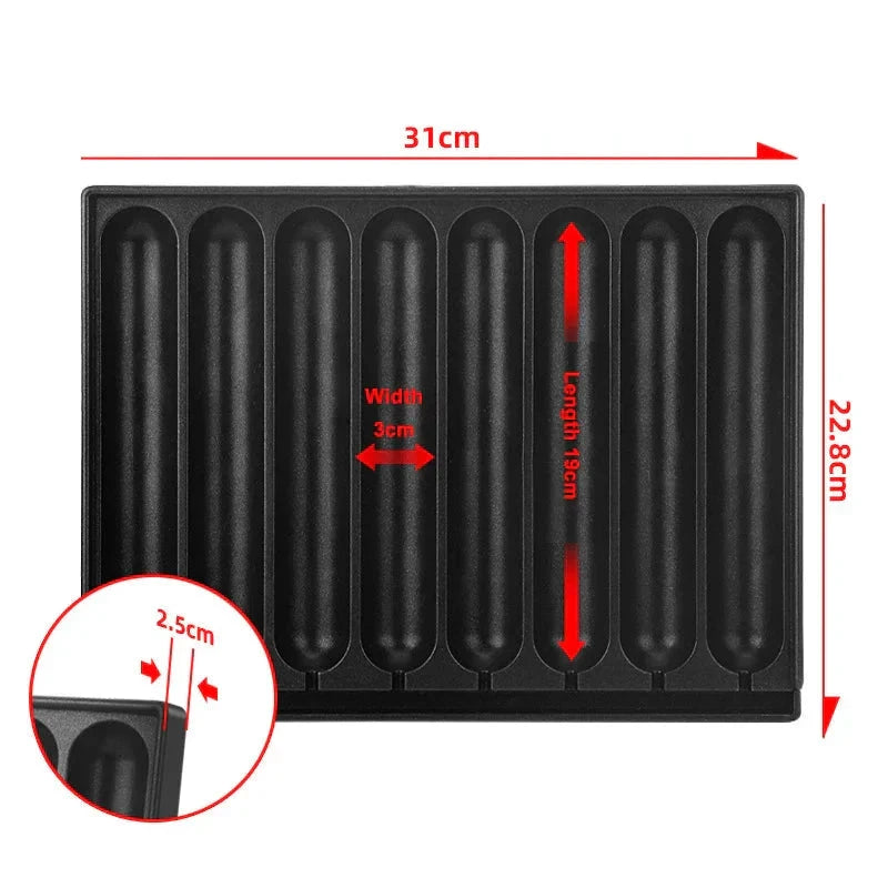 8-Slot Sausages Grill Plate Gas Sausages Machine Plate Sausages Grill by Bowlift