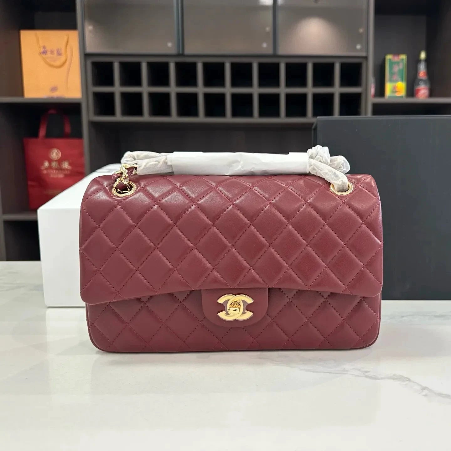 Women’s Luxury Handbag High-Quality Leather Classic Chain Quilted Bag by jimmy_luxuries