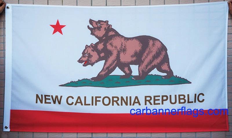 New California Republic Flag-3x5ft Banner-100% polyester by flagsshop