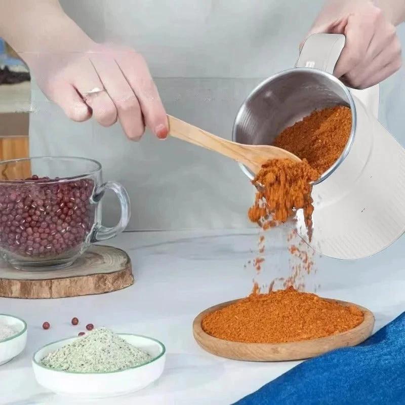 Kornelia Electric Grain Mill for Home | Fresh Flour at the Push of a Button | Compact & Powerful by BowLift